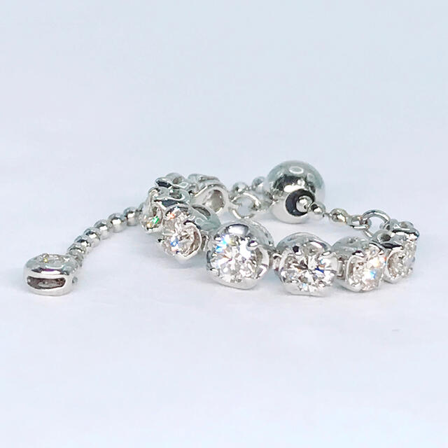 0.50ct QVC ダイヤモンド チェーンリング PT950 フリーサイズの通販 by