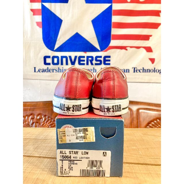 CONVERSE - ☆90s!USA!コンバース オールスター レザー 赤 デッド 227