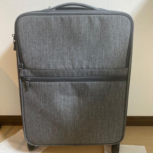 MUJI (無印良品) - 無印良品 ソフトキャリーケース グレー 折り畳み 約