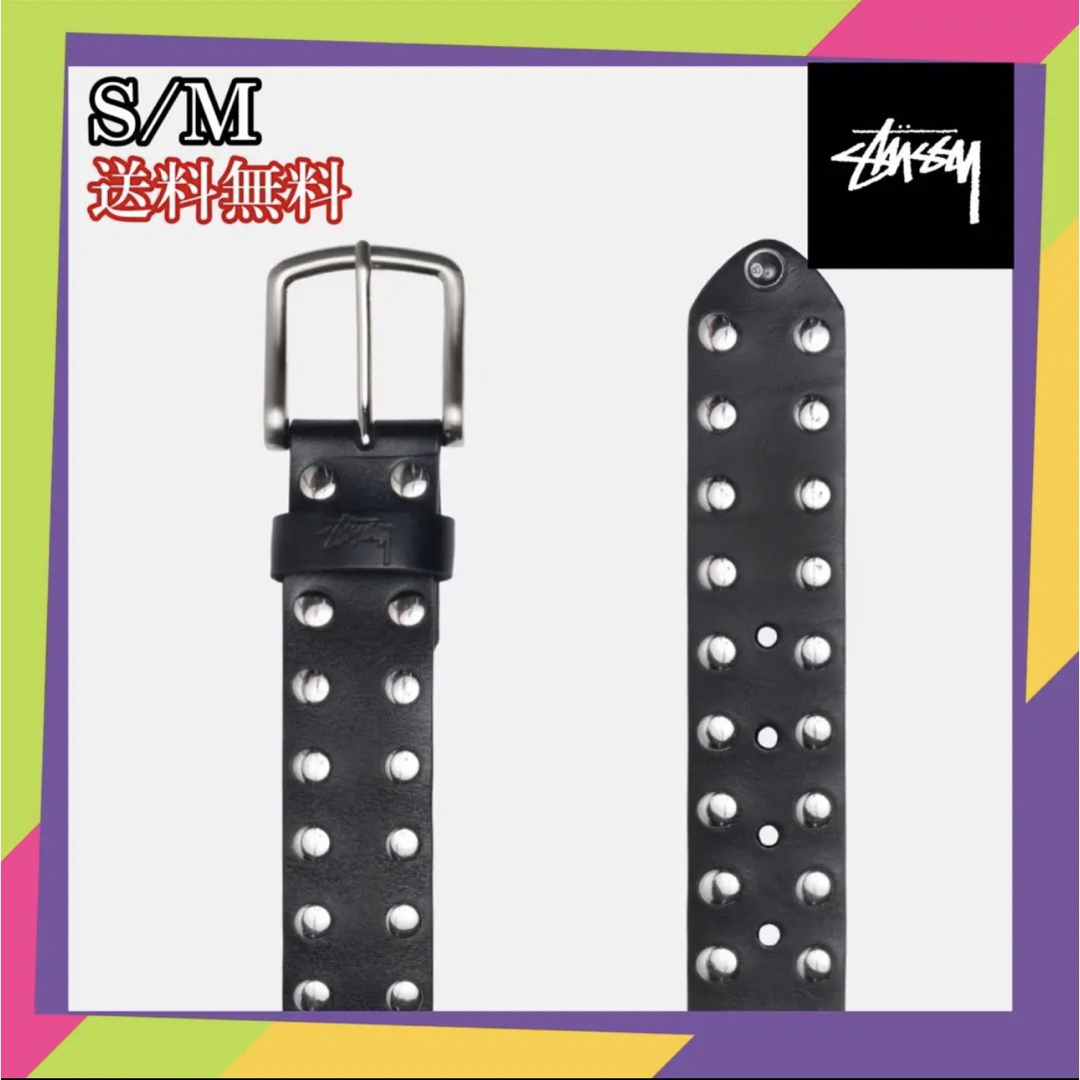STUSSY - Stussy 8 BALL STUDDED BELT 黒 S/Mの通販 by ケンタ006's