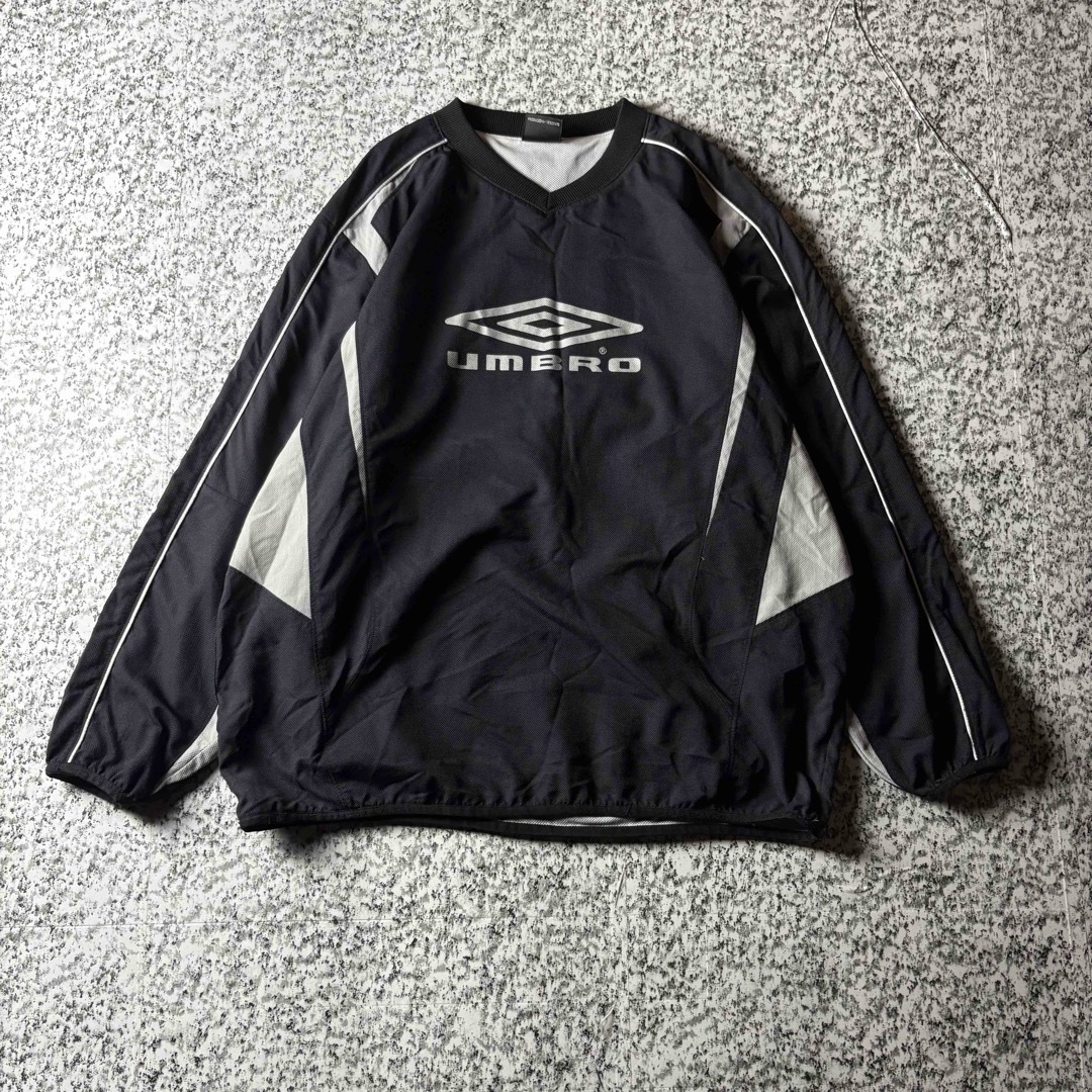 グッドレギュラー】UMBRO ビッグロゴ ナイロンピステ メッシュ ジャージ