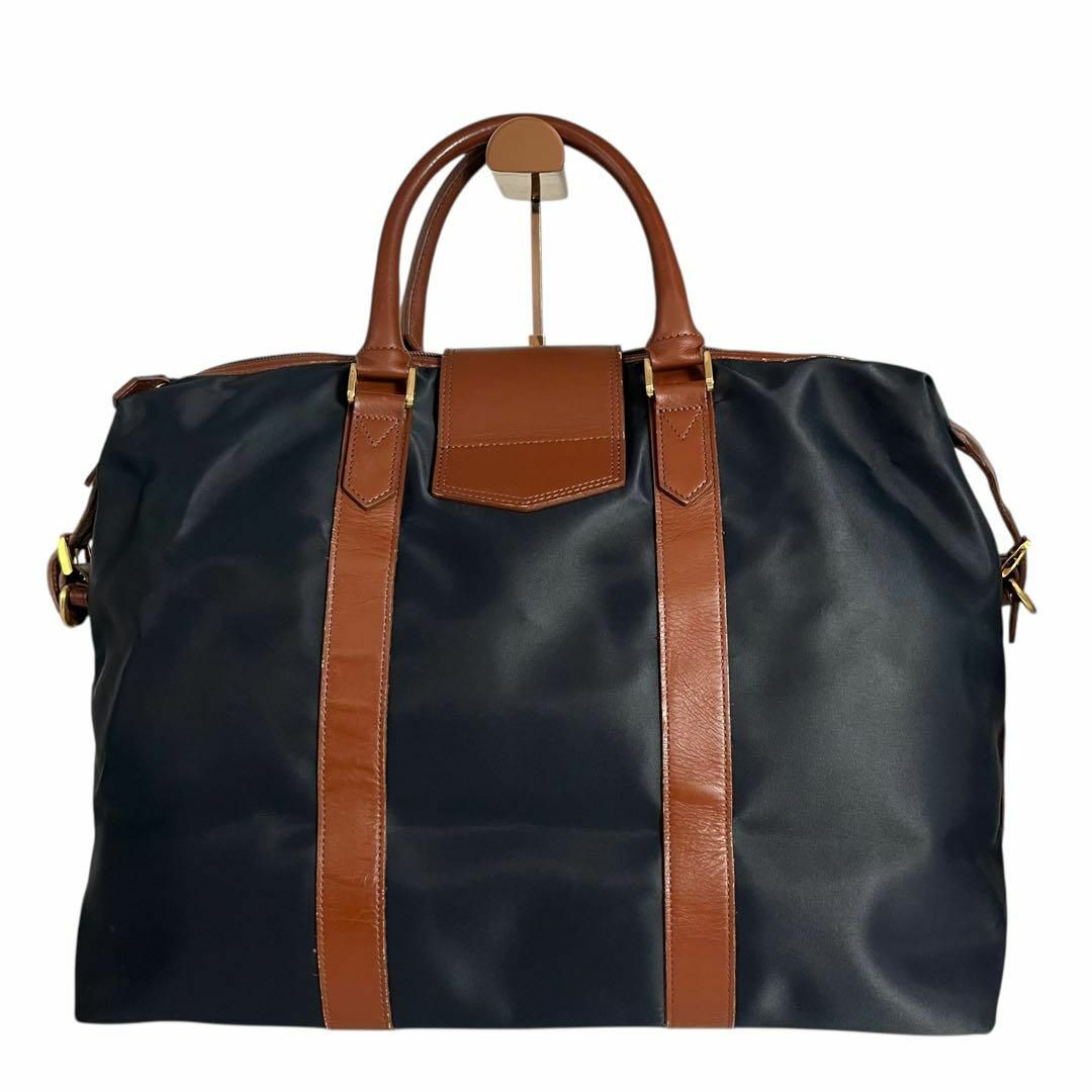 Yves Saint Laurent - 美品 イブサンローラン ボストンバッグ ネイビー