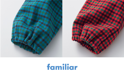 90cm・赤系ファミリアチェック】【ファミリア（familiar）】ワンピース