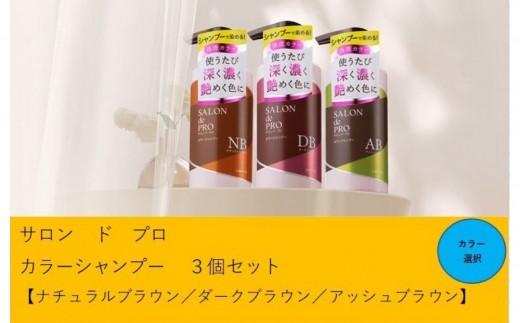 ダリヤ サロン ド プロ カラーシャンプー 3個セット＜ナチュラル