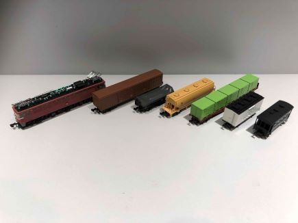 H016-25 鉄道模型【Nゲージ】EF80＋貨物列車6両セット - 埼玉県鶴ヶ島