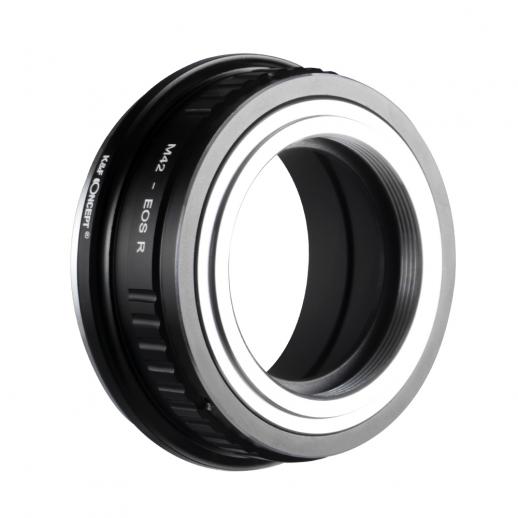 K&F Concept マウントアダプター M42レンズ-Canon EOS Rカメラ装着 M42