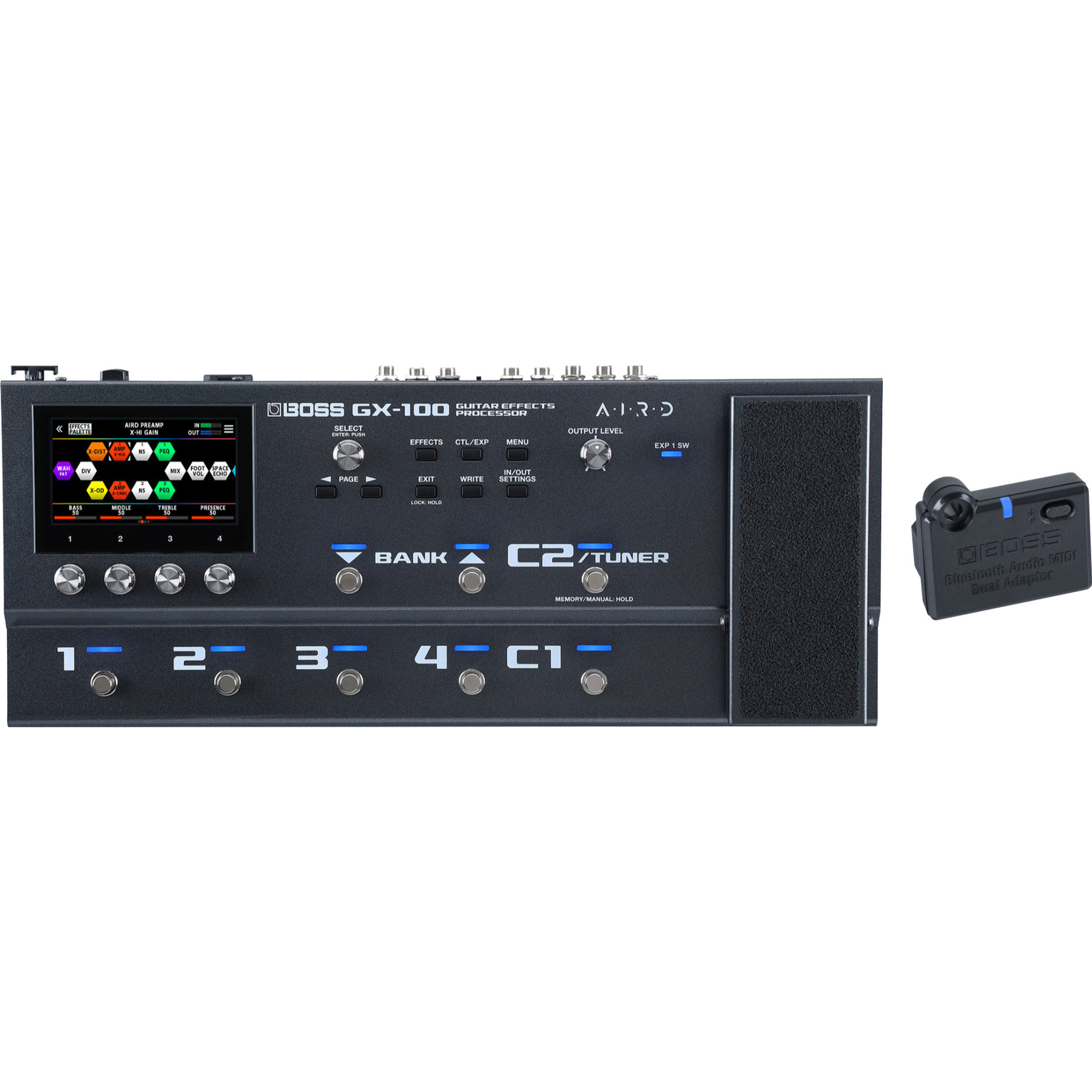 Boss GX-100 Guitar Effects Processor Bluetooth Adapter Set