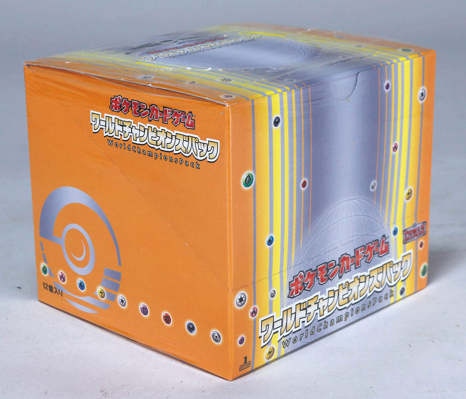 ﾎﾟｹﾓﾝｶｰﾄﾞ ﾜｰﾙﾄﾞﾁｬﾝﾋﾟｵﾝｽﾞﾊﾟｯｸ 12個入りﾎﾞｯｸｽ