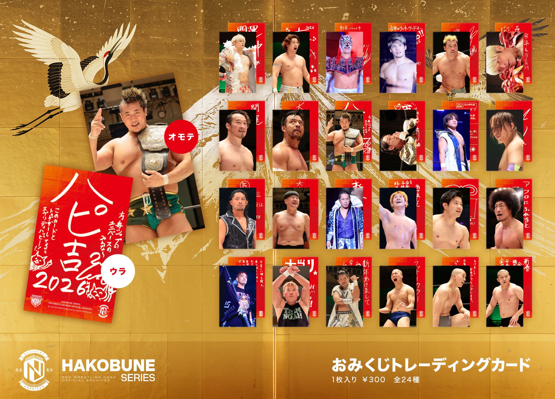 1.1日本武道館】選手の手書きメッセージ付きスペシャルおみくじ