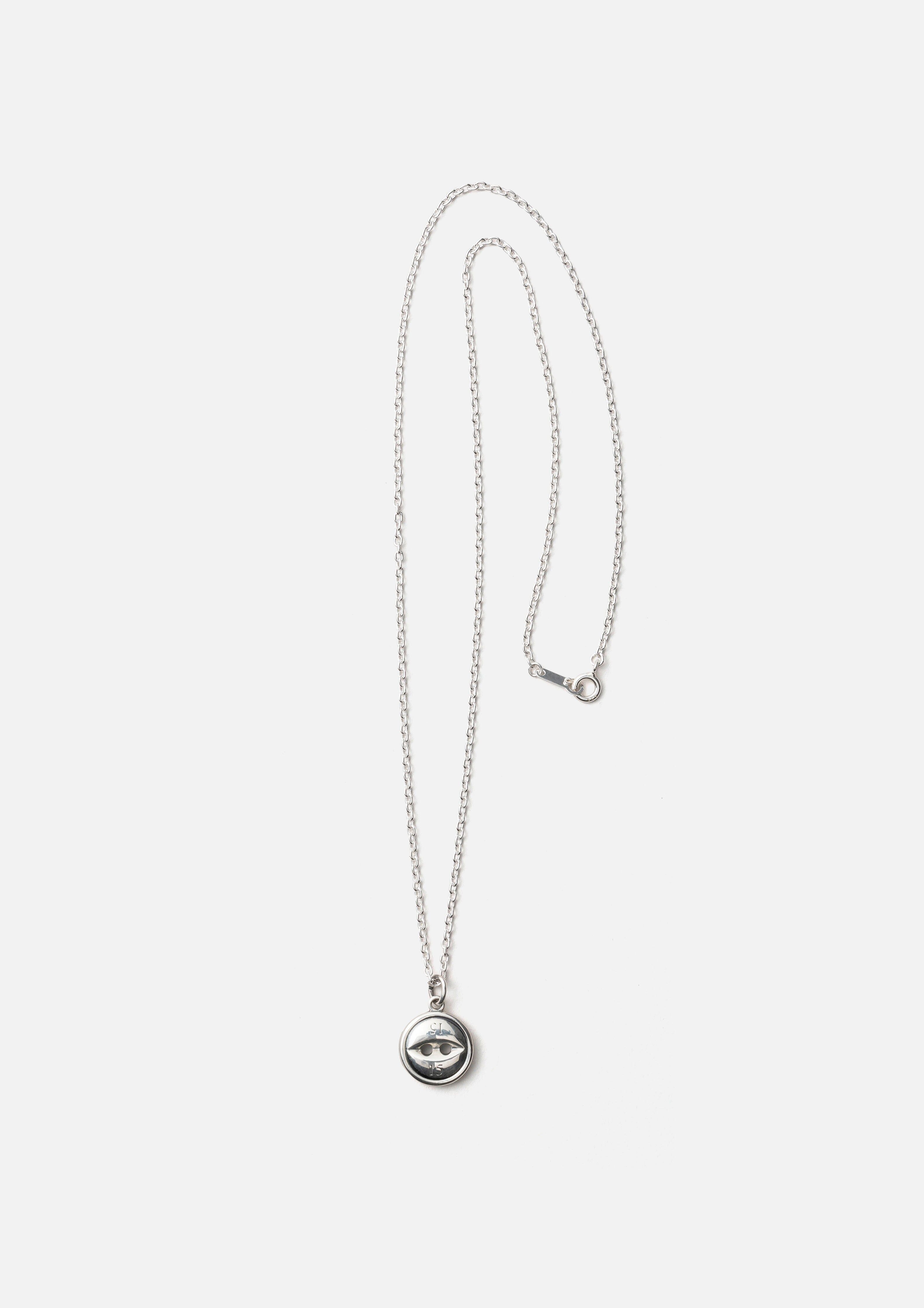 2025AW NEIGHBORHOOD NBHD SILVER BUTTON NECKLACE 純銀項鍊