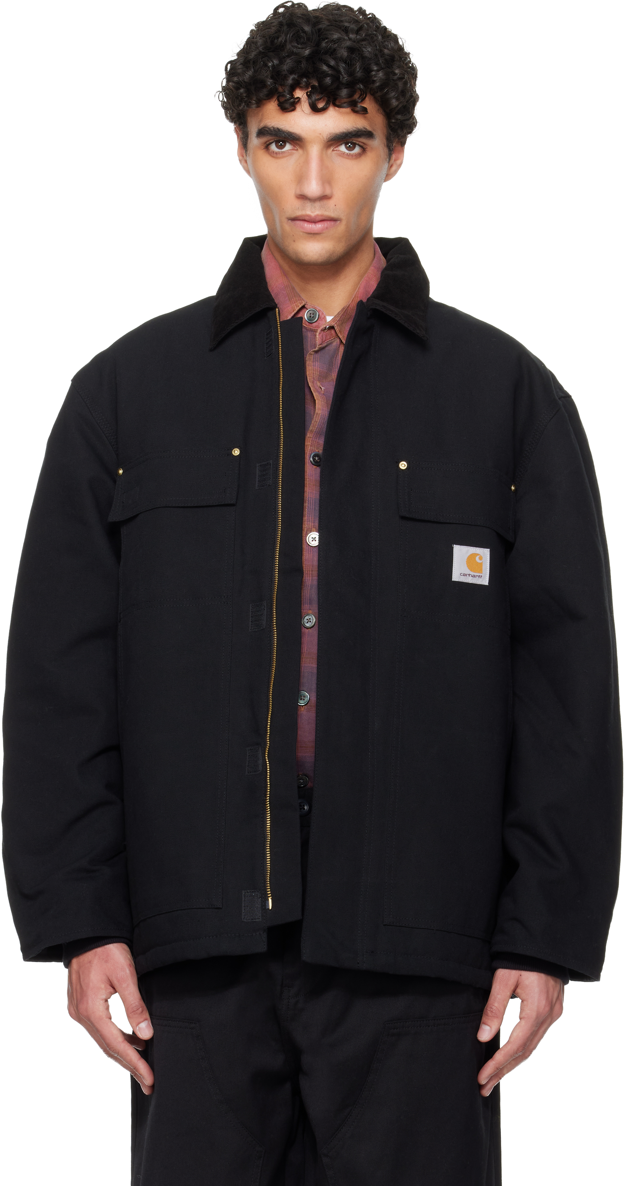Carhartt Work In Progress: ブラック OG Arctic ジャケット | SSENSE 日本