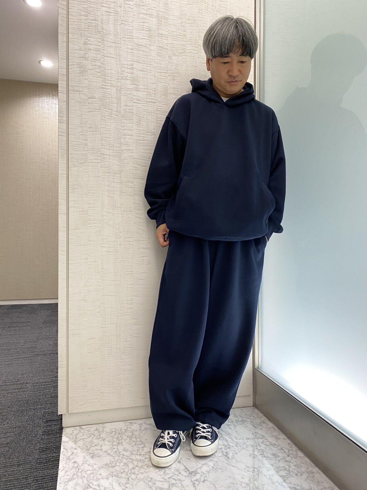 大人のユニクロ】買ってみた。UNIQLO : C 新色ネイビー最速試着