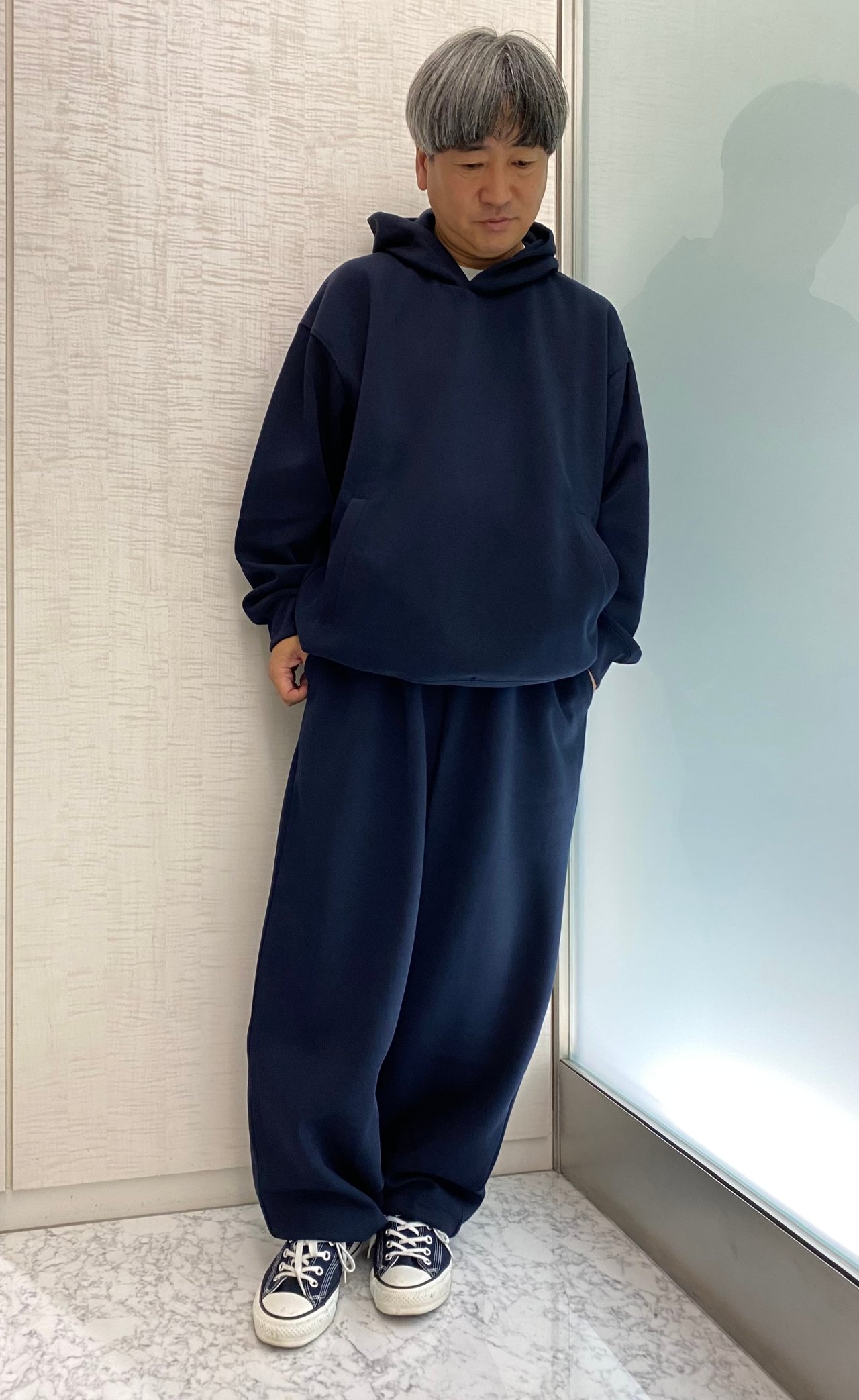 大人のユニクロ】買ってみた。UNIQLO : C 新色ネイビー最速試着