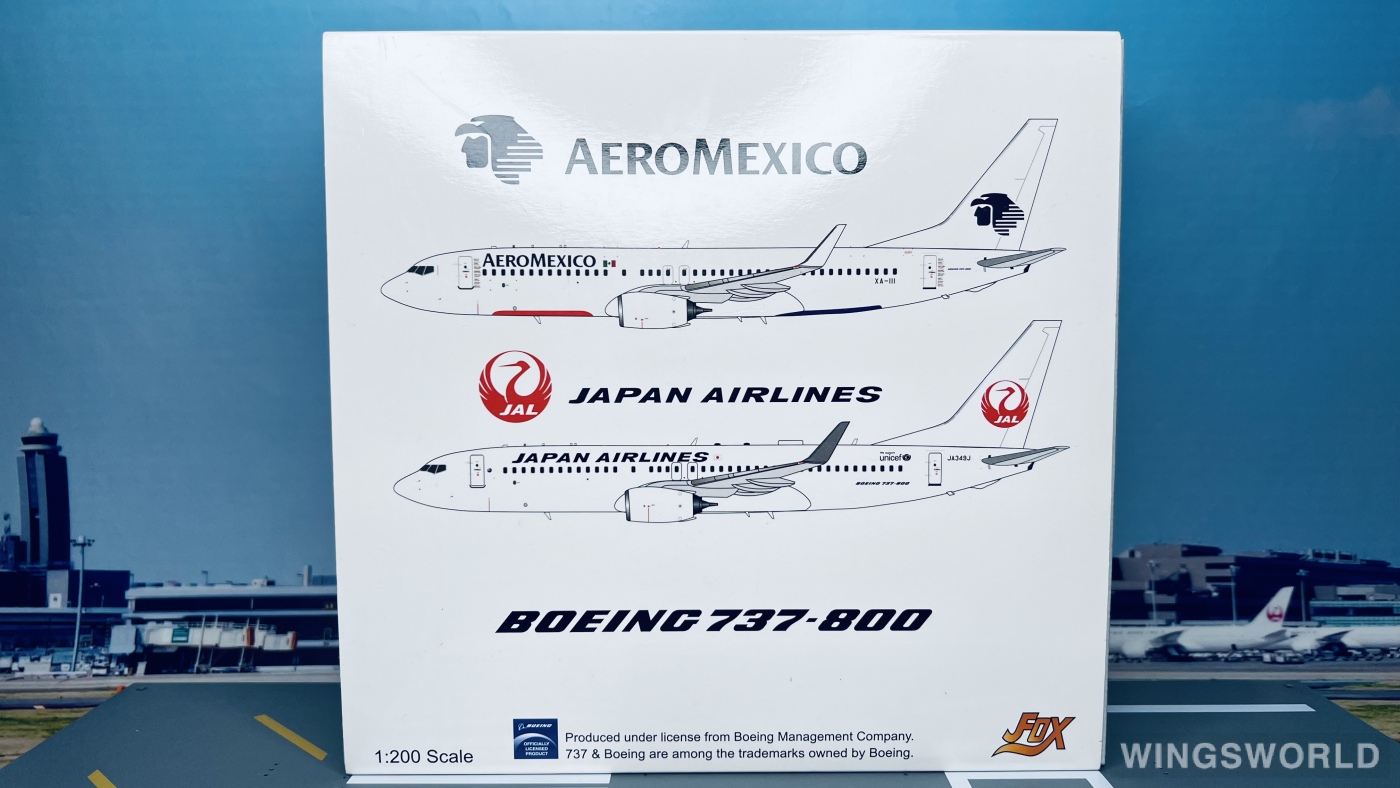 JFOX 1:200 Boeing 737-800 Japan Airlines 日本航空JF-737-8-029