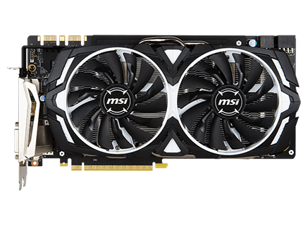 Placa de Video MSI GeForce GTX 1080 ARMOR 8G OC 8GB GDDR5X PCI-EXP
