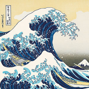 黒富士で有名な浮世絵 山下白雨（葛飾北斎 富嶽三十六景）｜浮世絵工房