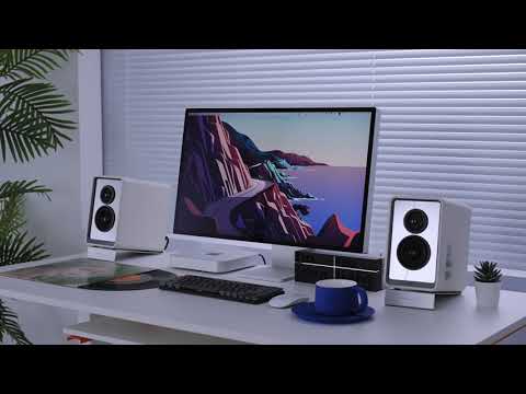 充電機能付き定格出力70Wの高品質ワイヤレス対応スピーカー ホワイト