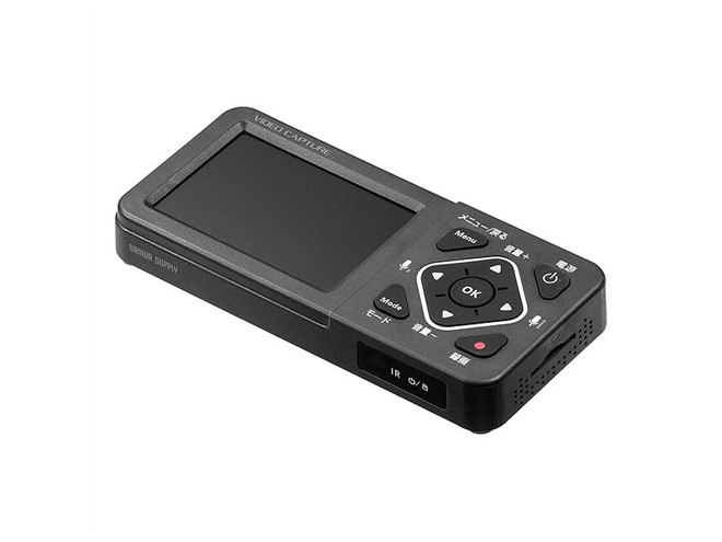 サンワ、3.5型の液晶画面付きのビデオキャプチャー「400-MEDI034