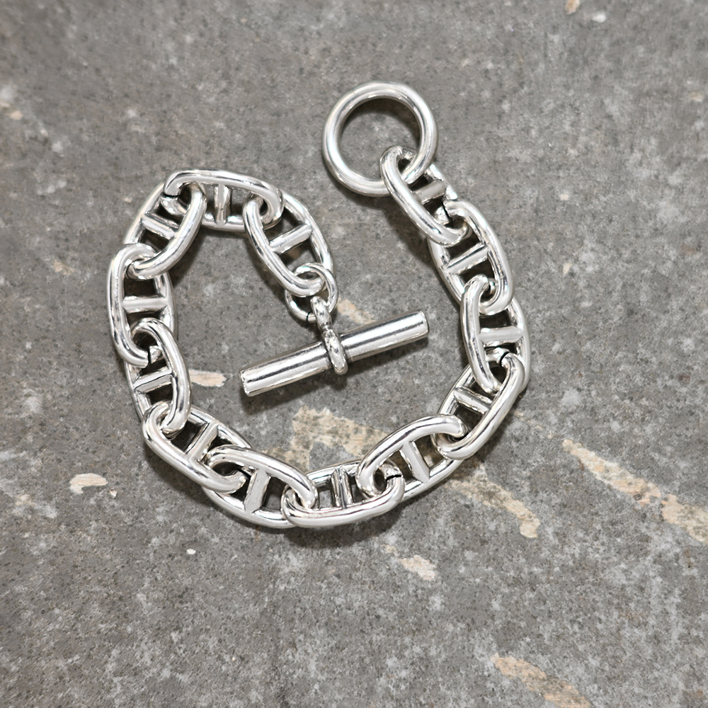 Silver Heavy Anchor Link Chain Bracelet ｜シルバーアンカーチェーン