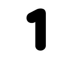 切り文字 【1】 サイズ：3L(うちわ最大サイズ) 素材：カッティング