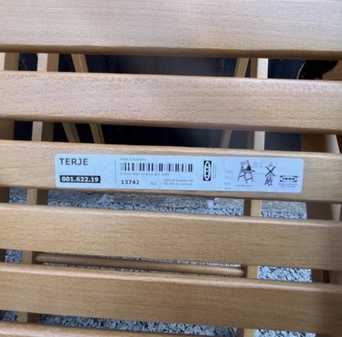 IKEA TERJE 折りたたみチェア4脚セット | 株式会社トラスト