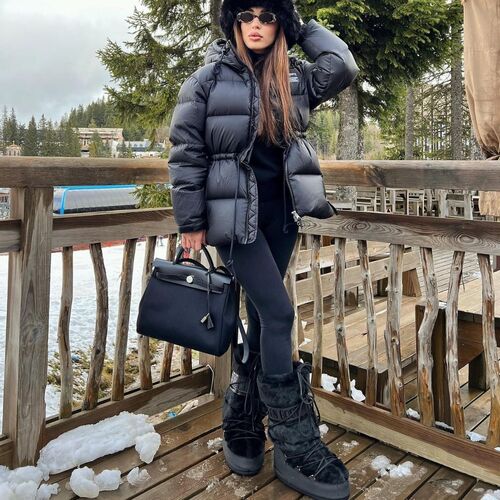 Moon Boot MOON BOOT CLASSIC FAUX FUR Black - Free delivery