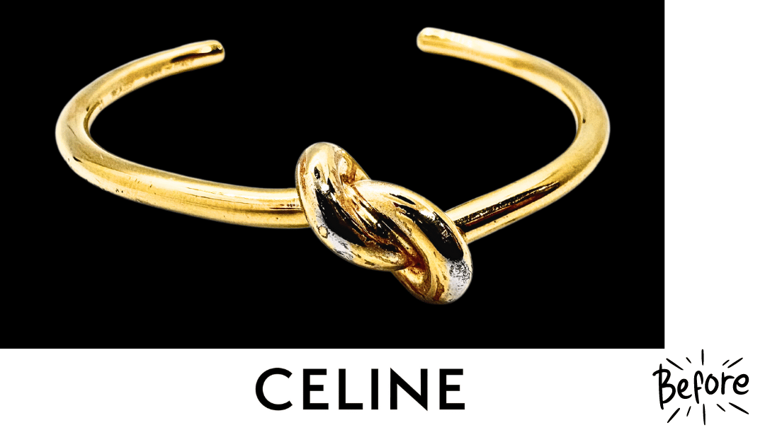 セリーヌブレスレットメッキ剥がれ再加工 CELINE ノット エクストラ