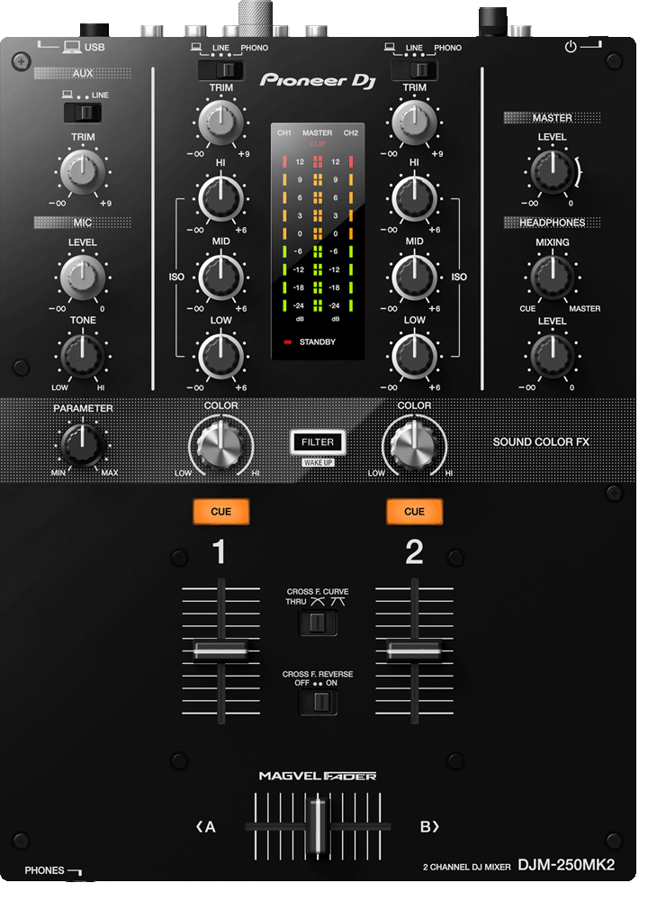Pioneer DJ DJM-250MK2 発表！DVS対応のシンプルなDJミキサー