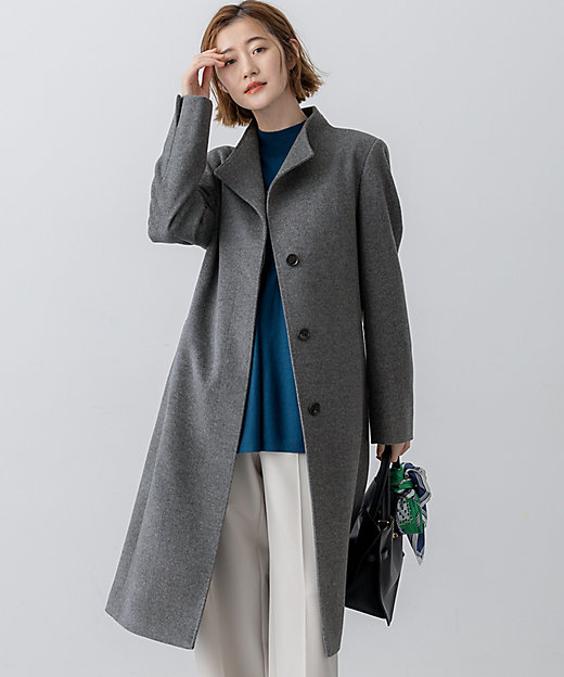 ウールカシミヤビーバー スタンドカラー コート（SCWOGW0504