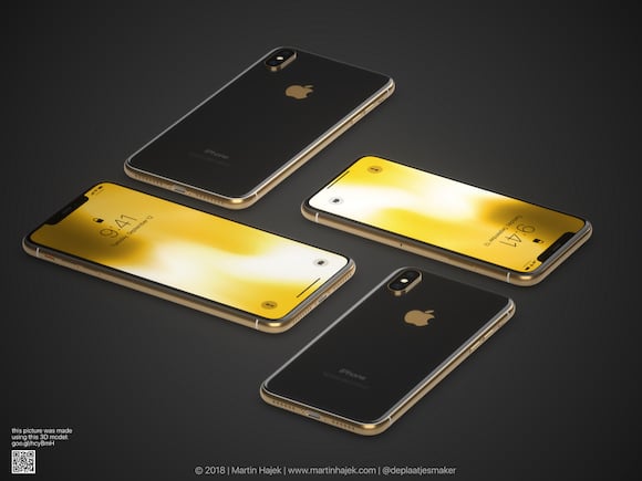 iPhone Xの新色と噂のあるゴールドモデルのコンセプトデザイン