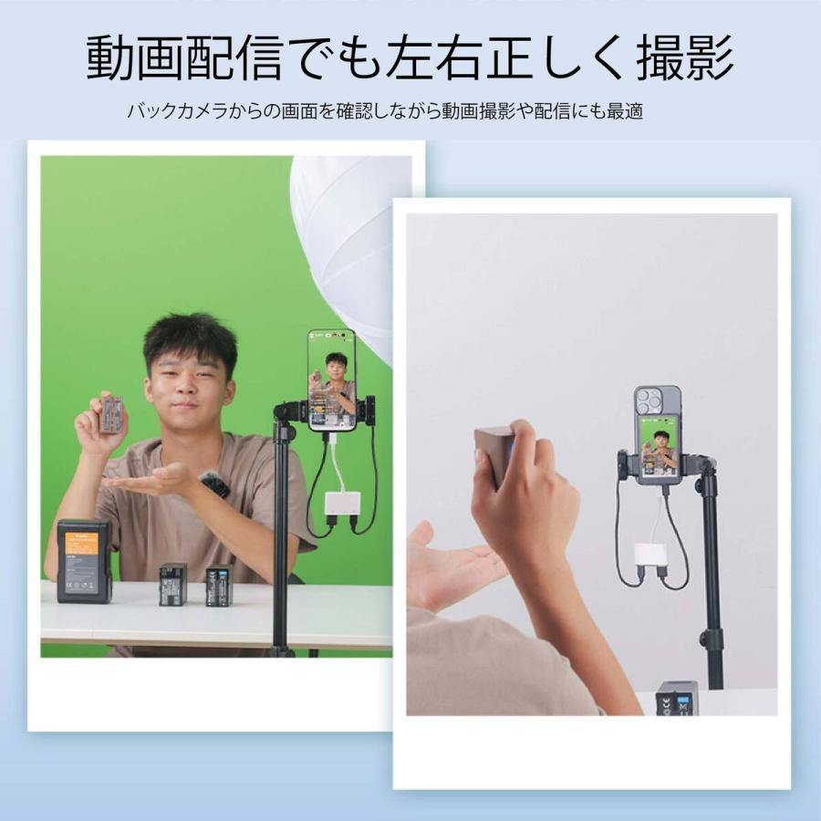 自撮りモニター】iPhone 背面カメラ 確認用ディスプレイ Bluetooth