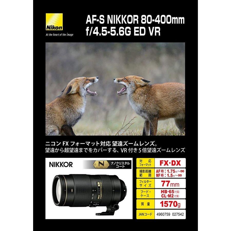 NIKKOR ニコン Nikon AF-S 80-400mm f4.5-5.6G ED VR 望遠レンズ