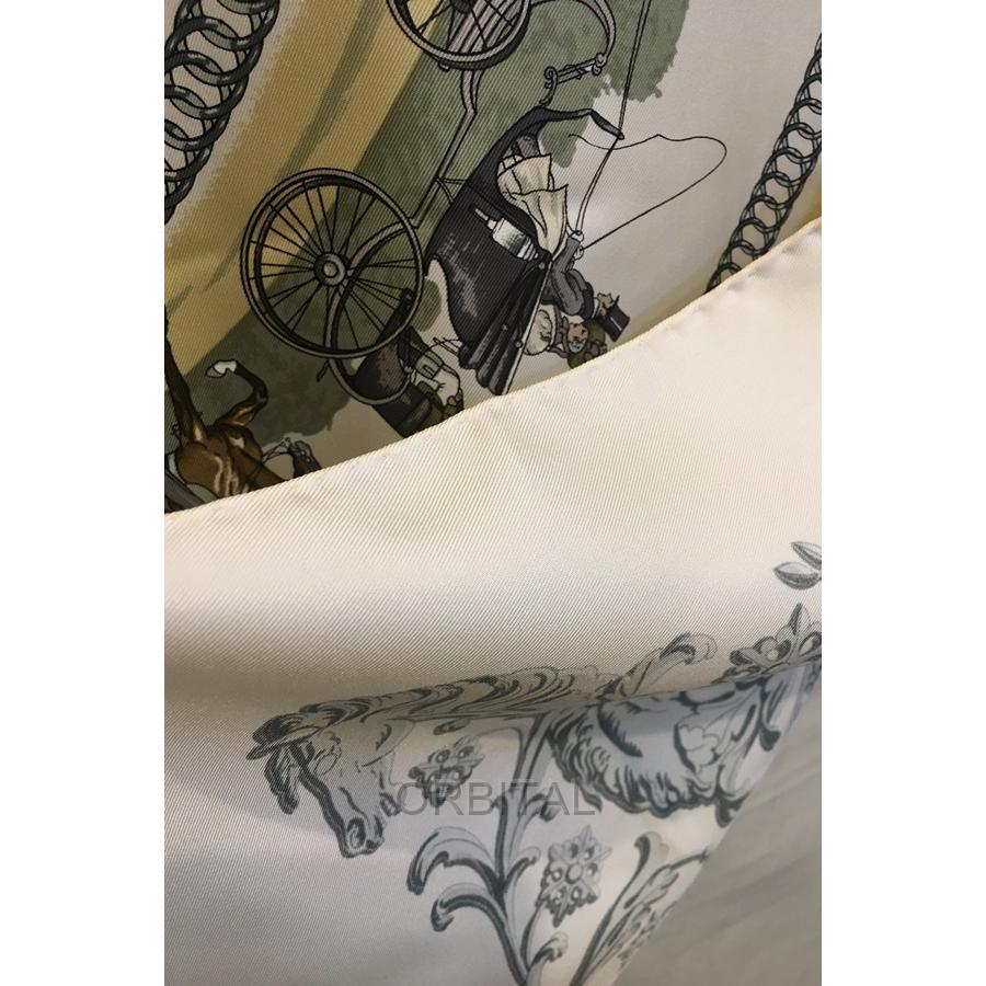 二子玉)HERMES エルメス カレ90 LA PROMENADE DE LONGCHAMPS