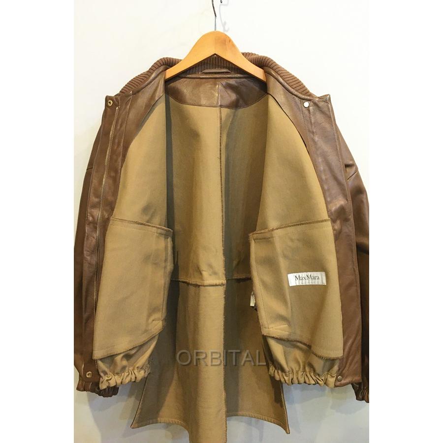 二子玉) マックスマーラ Max Mara 22SS ジップアップ ナッパレザー