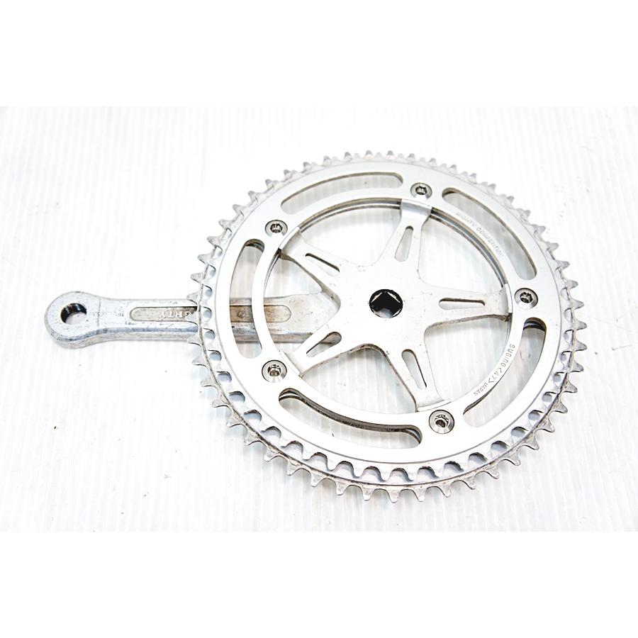▽▽スギノ SUGINO MIGHTY クランク 165mm 51-47T シルバー : サイクル