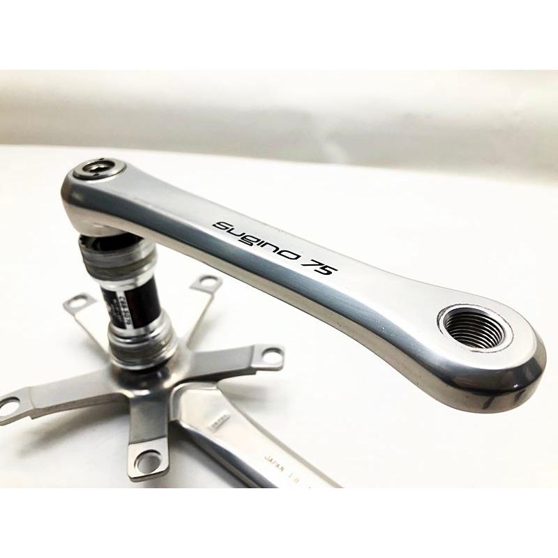スギノ SUGINO 75 スギノ75 クランク シルバー NJS 165mm - ISO