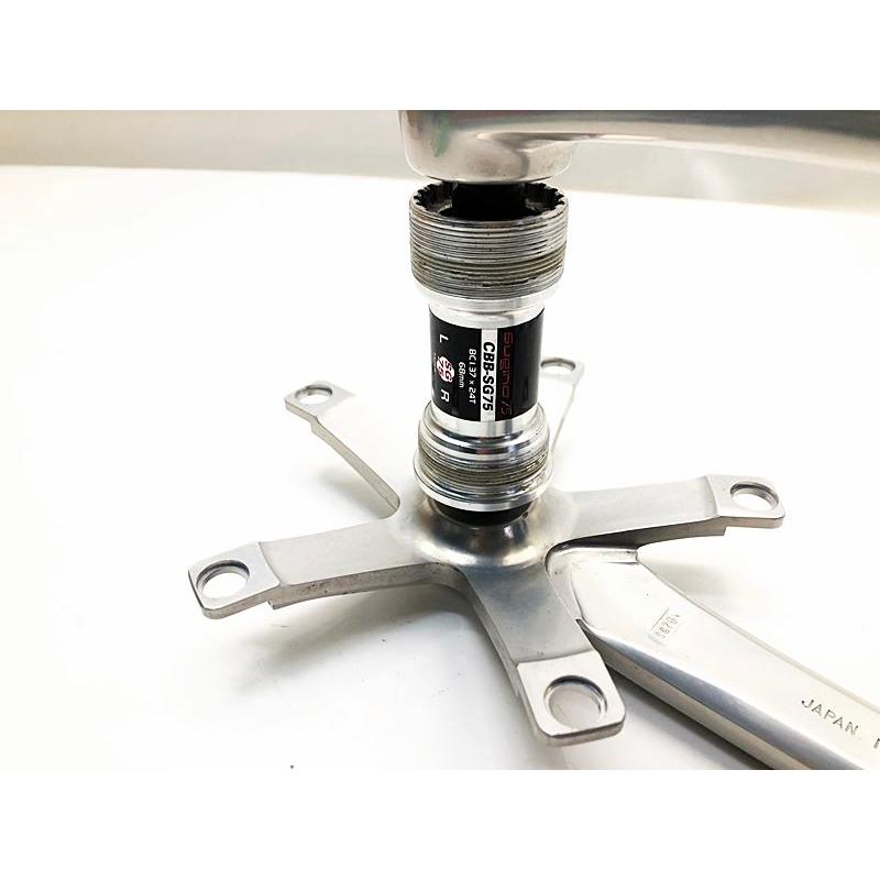 スギノ SUGINO 75 スギノ75 クランク シルバー NJS 165mm - ISO