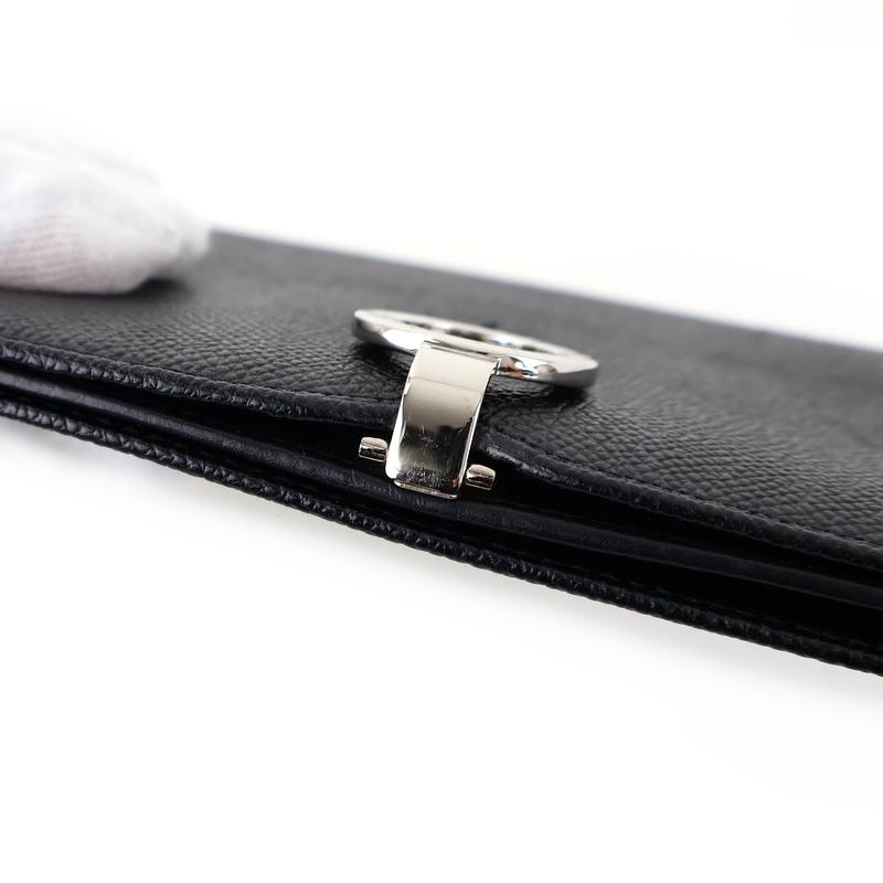 BVLGARI（ブルガリ） 財布 二つ折り長財布 札入れ ロゴクリップ レザー