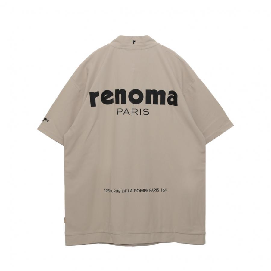 レノマ ゴルフウェア 半袖シャツ 春 夏 BACK LOGO HALF ZIP S/S-SP