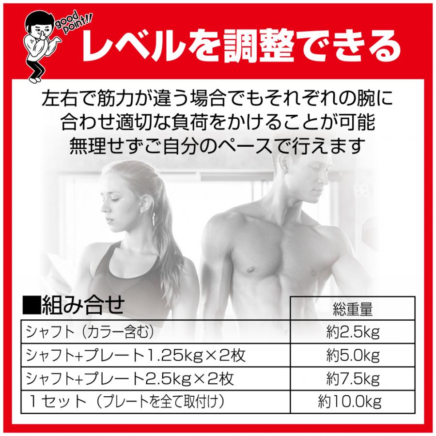 TIGORA（ティゴラ） マッスルハードダンベルセット 2.5kg〜10kg