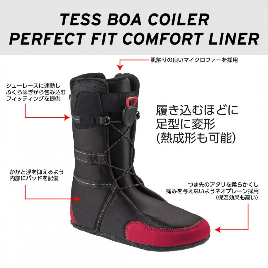 HEAD（ヘッド） TESS BOA Coiler black_テスボアコイラーブラック