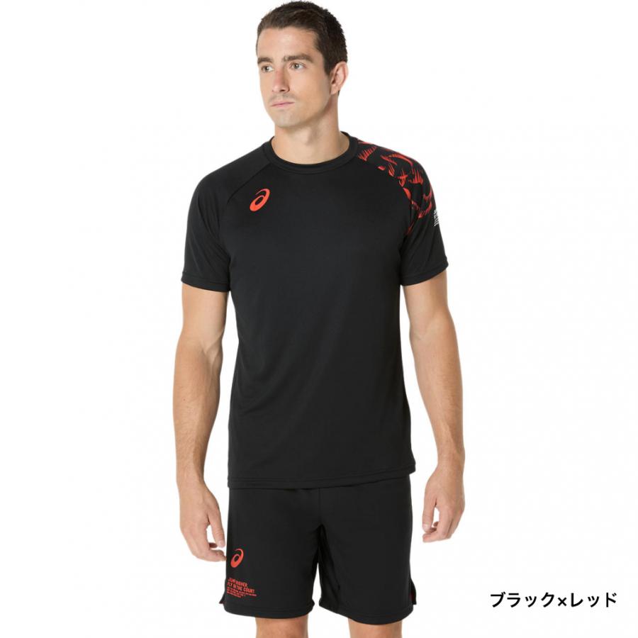 ASICS（アシックス） メンズ レディス バレーボール 半袖Tシャツ