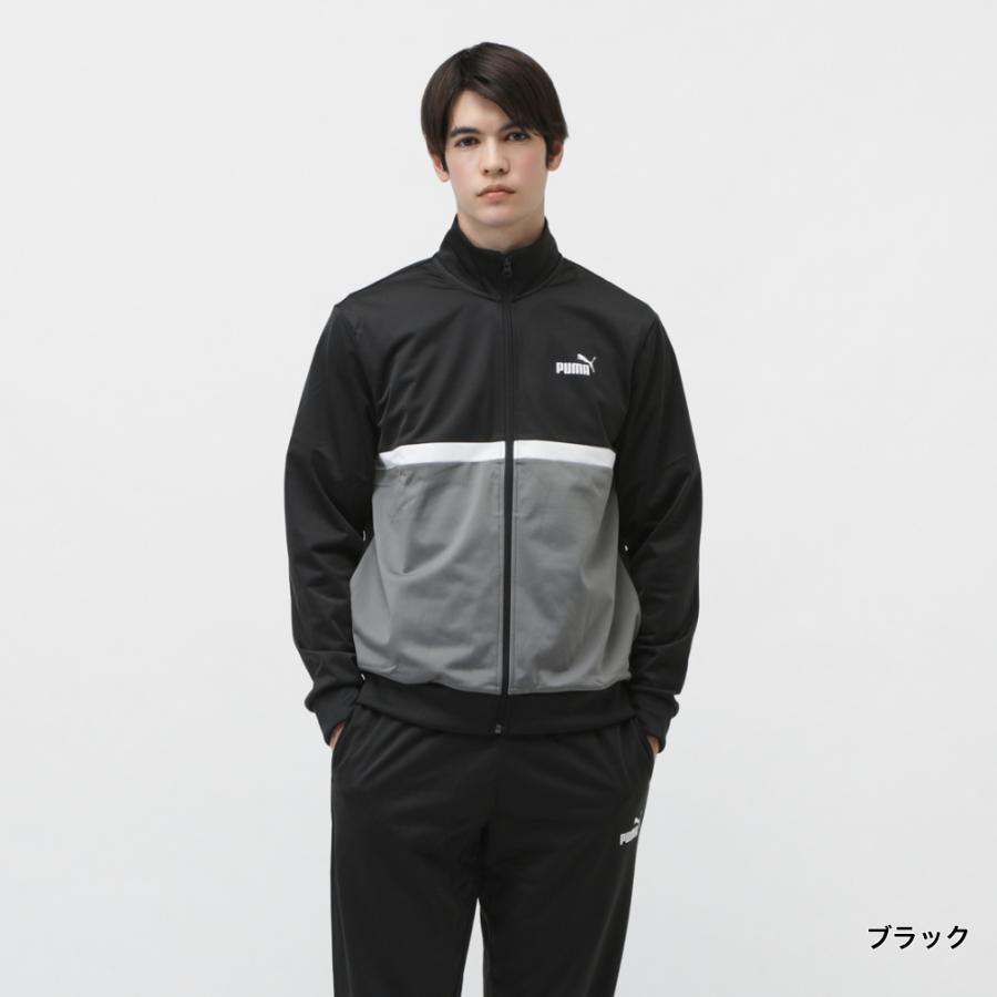 PUMA（プーマ） メンズ ジャージ 上下セット ポリ カラーブロック