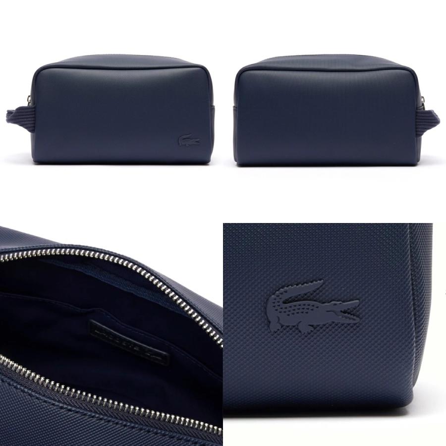 LACOSTE（ラコステ） セカンドバッグ ポーチ NH4426 ブラック ネイビー