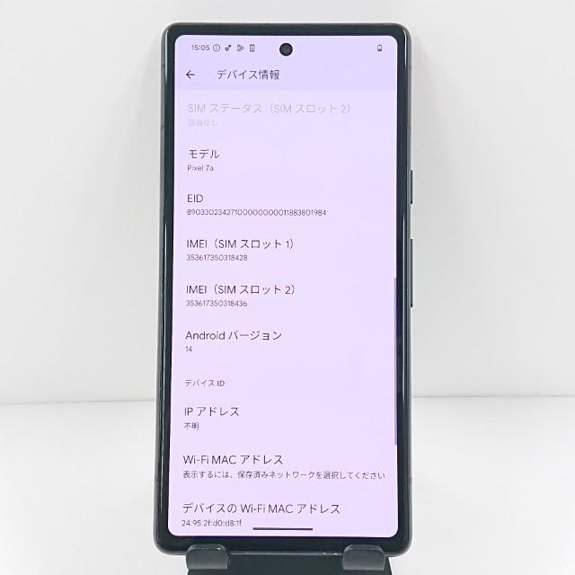 Google Pixel 7a ドコモ チャコール 送料無料 即決 本体 c11156