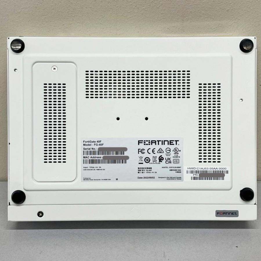 FORTINET 統合脅威管理 UTM FortiGate 40F ファイアウォール SD-WAN