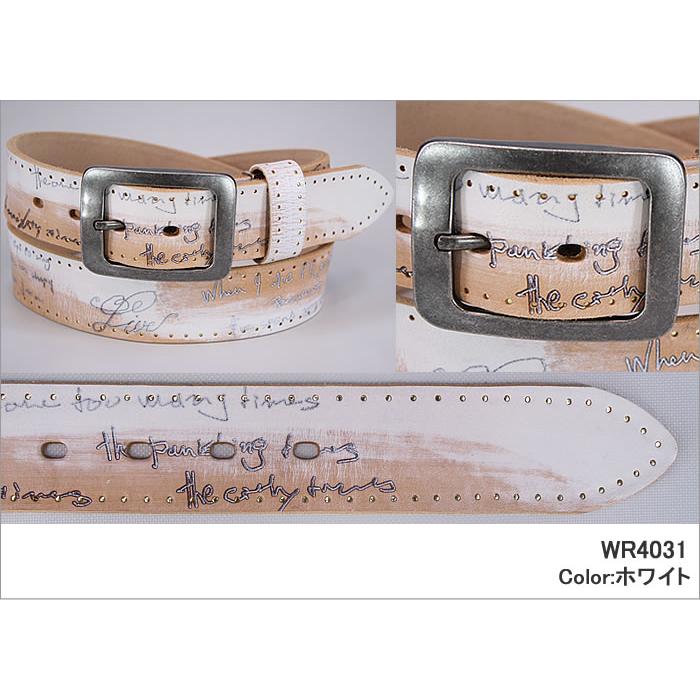 Wrangler（ラングラー） Carving Leather Belt(カービング レザー