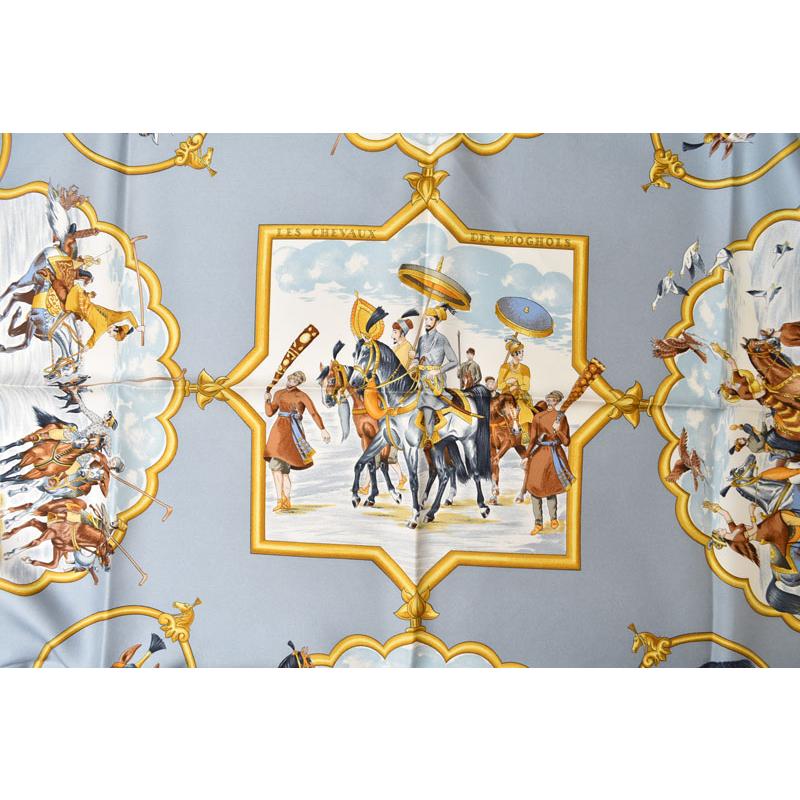 HERMES（エルメス） 未使用 スカーフ カレ90 シルクツイル LES CHEVAUX