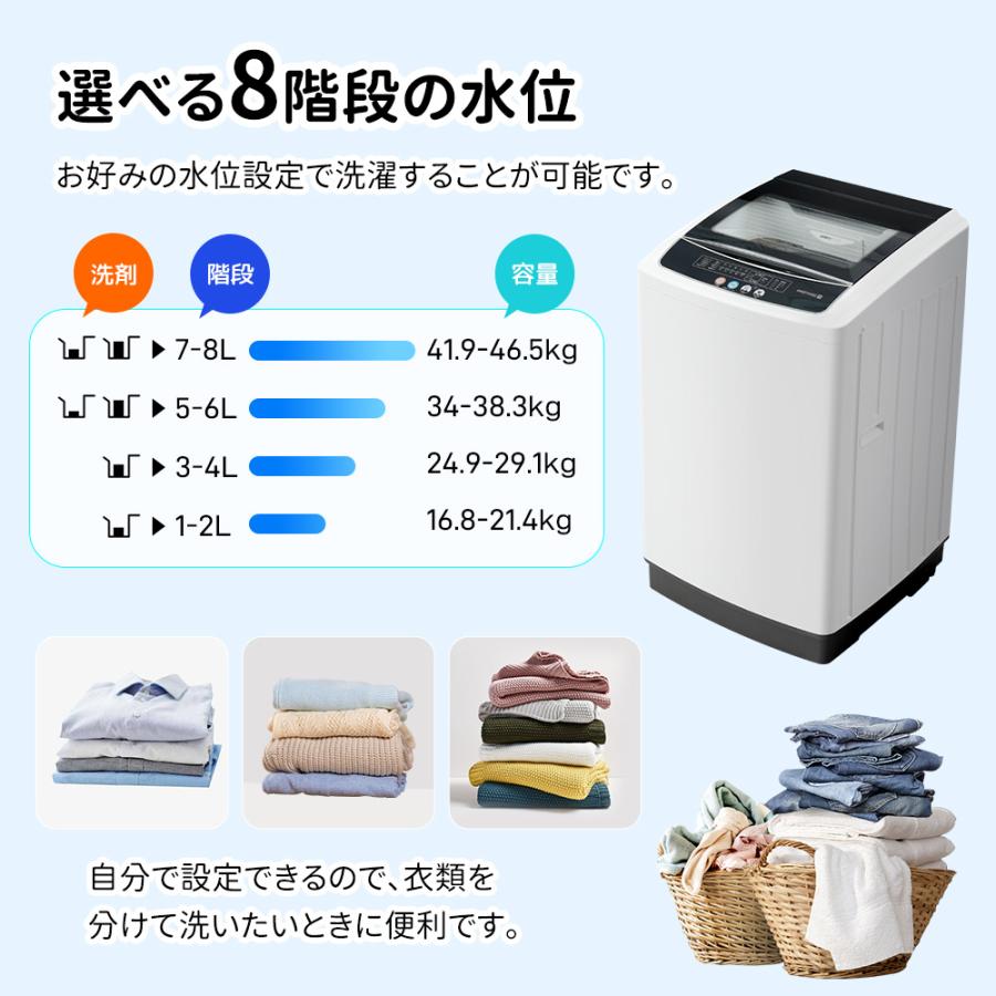 洗濯機 一人暮らし 8kg 家庭用 小型洗濯機 10種類 縦型洗濯機 ミニ洗濯