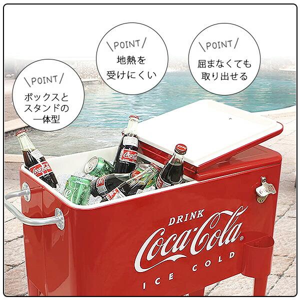 Coca Cola（コカコーラ） レトロ クーラー 60QT 容量約56L 大容量